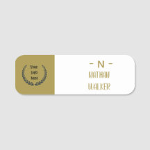 Elegant Goud & Grijs Monogram I Minimalistisch Ele