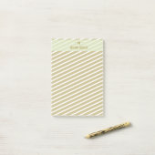 Elegant Goud & Grijs Monogram I Minimalistisch Ele Post-it® Notes (Op bureau)