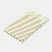Elegant Goud & Grijs Monogram I Minimalistisch Ele Post-it® Notes (Schuin)