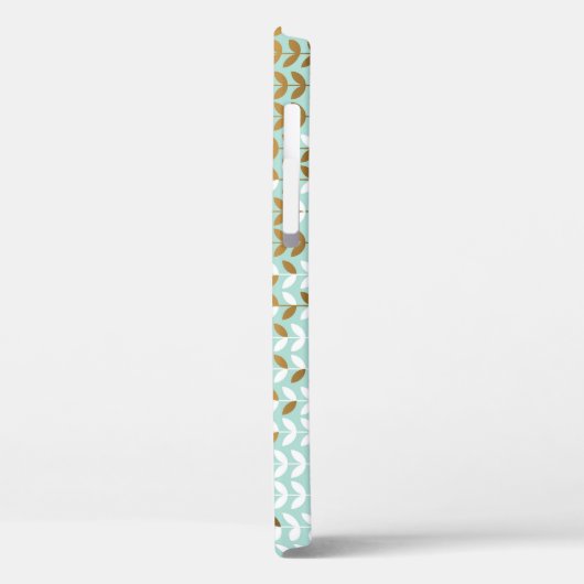 Elegant Goud Groen Bladpatroon Case-Mate iPhone Case (Achterkant / Links)