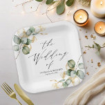 Elegant Goud Groen Bruiloft Papieren Bordje<br><div class="desc">Bereid je voor op een magische reis van liefde met onze adembenemende trouwsuite, speciaal gemaakt voor liefhebbers van natuur! Dit fantastische collectie is de ultieme aanvulling op uw dromerige tuinfeest of betoverende natuur-thema feest. Het bevat alles wat je nodig zou kunnen hebben, van een prachtig welkomstbord tot gepersonaliseerde servetten en...</div>
