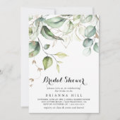 Elegant Goud Groen Kalligrafie Vrijgezellenfeest Kaart (Voorkant)