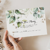 Elegant goud groen raden hoeveel spel Kaart Visitekaartje