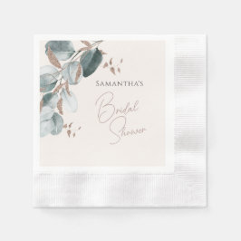 Elegant Goud Groen Sparkling Leaves Vrijgezellenfe Servet