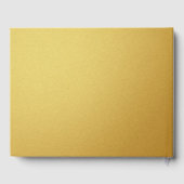 Elegant Goud Hawaïaans Hibiscus Bruiloft Gastenboe Gastenboek (Achterkant)