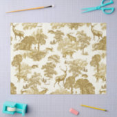 Elegant  Goud Herten Fox Haas Country Toile Tissuepapier (Craft)