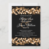 Elegant Goud Hollywood Glam Bruiloft Kaart (Voorkant)