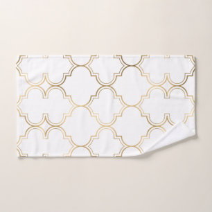 Elegant goud islamitische geometrische kunst patro handdoek