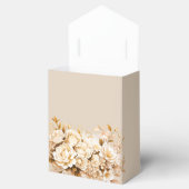 Elegant Goud & Ivoor Bloemen Bruiloft Dank u Bedankdoosjes (Geopend)