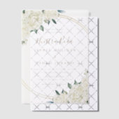 Elegant Goud Ivoor Bloemen Nuestra Boda Bruiloft Vellum Uitnodigingen (Offset (Uitnodiging))