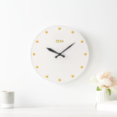 Elegant Goud & Ivoor Grote Klok (Huis)