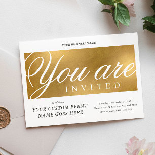 Elegant Goud Jaarlijks Goede Doelen Gala Dinner Bu Kaart