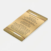 Elegant Goud Joods Gift Hebreeuws Chanoeka Post-it® Notes (Schuin)