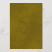 Elegant Goud Kant Frills op Classy Zwart Bruiloft Menu (Achterkant)