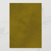 Elegant Goud Kant Frills op Mint Groene Bruiloft Menu (Achterkant)