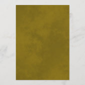 Elegant Goud Kant Frills op Poeder Blauw Bruiloft Menu (Achterkant)