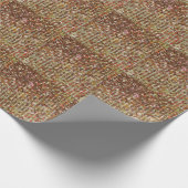 Elegant Goud koperen sprankelende pailletten patro Cadeaupapier (Hoek)