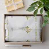 Elegant Goud  Kruisdoop Tissuepapier (Geschenk)