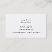 Elegant goud laat moderne schoonheidssalon visitekaartje (Achterkant)