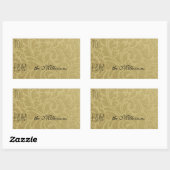 Elegant Goud Leaves Gift Label (Vel)