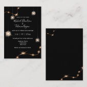 elegant goud licht moderne uitnodiging voor een ch (Voorkant / Achterkant)