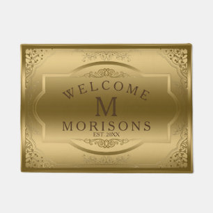 Elegant  Goud Lijst Deurmat