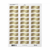 Elegant Goud lijst Etiket (Full Sheet)
