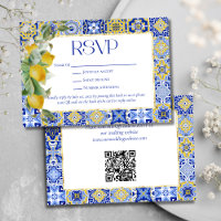 Elegant Goud Lijst Italiaans Blauw Tegel Lemon Wed