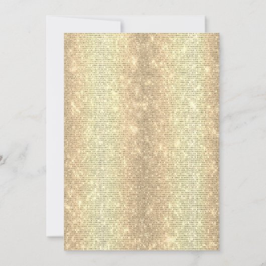 Elegant Goud Lijst Sequins Afstuderen Kaart (Achterkant)
