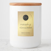 Elegant Goud Logo Soja Wax Smelt Waterdicht Label Voedselcontainer Etiket (Voorkant)