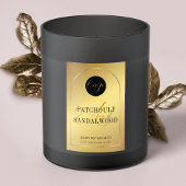 Elegant Goud Logo Soja Wax Smelt Waterdicht Label Voedselcontainer Etiket