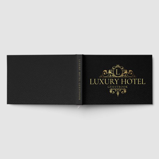 Elegant goud | Luxe hotel gastenboek (Volledig)