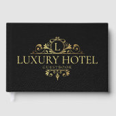 Elegant goud | Luxe hotel gastenboek (Voorkant)