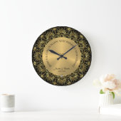 Elegant Goud Mandala 50e Gouden Bruiloft Jubileum Grote Klok (Huis)