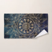 Elegant Goud Mandala Blauw Galaxy Bad Handdoek (Handdoek)