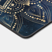 Elegant Goud Mandala Blauw Galaxy Bureaumat (Hoek)