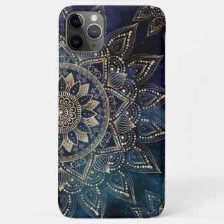 Elegant Goud Mandala Blauw Galaxy Case-Mate iPhone Case