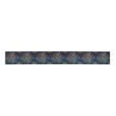 Elegant Goud Mandala Blauw Galaxy Grosgrain Lint (Voorkant)