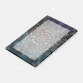 Elegant Goud Mandala Blauw Galaxy Post-it® Notes (Schuin)