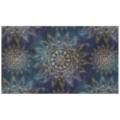Elegant Goud Mandala Blauw Galaxy Tafelkleed (Voorkant (Horizontaal))