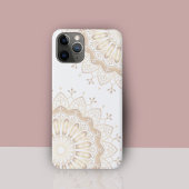 Elegant Goud Mandala Patroon op Wit Case-Mate iPhone Case