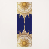 Elegant goud Mandala Sun Yogamat (Voorkant)