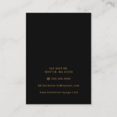 Elegant Goud Mandala Twee Paar Oorbel Display Kaar Visitekaartje (Achterkant)