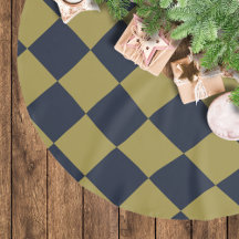 Elegant goud & marine blauw diamant patroon