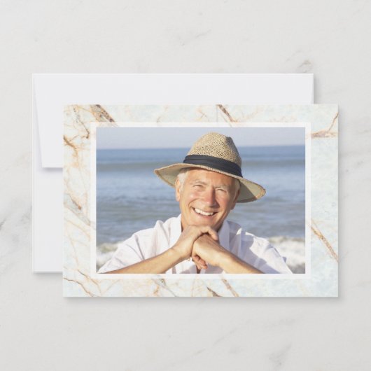 Elegant goud marmer begrafenis sympathie familie f bedankkaart (Achterkant)