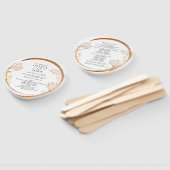 Elegant Goud Marmer Bloemen Groen Hand Fan Handwaaier (Niet-gemonteerd)