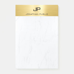Elegant Goud Marmer Eenvoudige Moderne Trendy Sjab Post-it® Notes