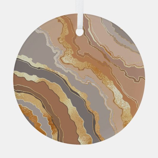 Elegant goud marmer: gestileerde achtergrond. glas ornament (Achterkant)