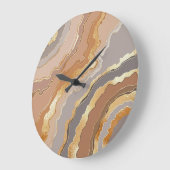 Elegant goud marmer: gestileerde achtergrond. grote klok (Hoek)