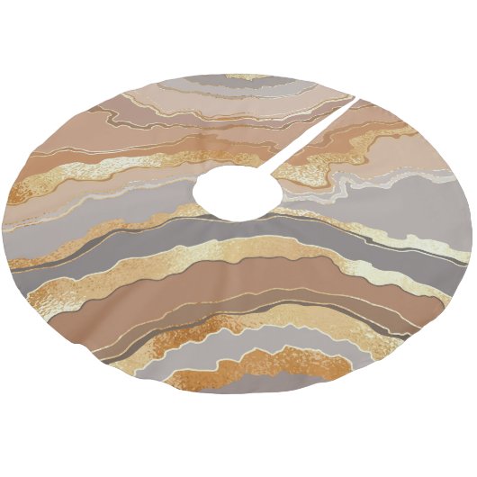 Elegant goud marmer: gestileerde achtergrond. kerstboom rok (Gekanteld)